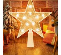 Shein 1 pieza Luz decorativa luminosa con forma de estrella de cinco puntas adecuada para decorar la habitación, el árbol de Navidad durante el Ramadán y el