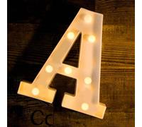 Shein 1 pieza Luz LED de 21,8 cm con forma de letra para decoración de cumpleaños, confesión, propuesta u otros eventos especiales, suministros creativos y