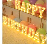 Shein 1 pieza Luz LED de 21cm/8.26 pulgadas con letra, luz numérica luminosa, luz publicitaria con letra, para habitación infantil, bar, boda, cumpleaños in