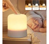 Shein 1 pieza Luz nocturna con sensor táctil, blanco cálido y blanco frío ajustable en 3 colores, adecuado para guardería, enfermería, dormitorio, baño, sal