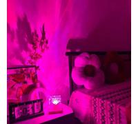 Shein 1 pieza Luz nocturna USB de 16 colores con efecto de onda aurora y proyección de cielo estrellado, control táctil y remoto, lámpara de decoración de a