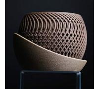 Shein 1 pieza - Maceta Mirage, maceta de planta moderna y minimalista, con bandeja de goteo, diseño transpirable, textura trenzada, maceta decorativa para e