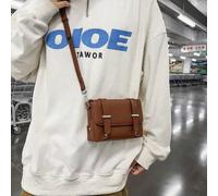 Shein 1 pieza Maletín de gran capacidad con múltiples compartimentos de moda para hombres, bolso de hombro negro clásico para negocios, bolsa para portátil,