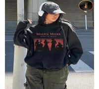 Shein 1 pieza Malice Mizer Beast Of Blood Band Silueta Gráfica de Mujer, Sudadera Informal de Cuello Redondo de Felpa, Regalo de Cumpleaños Perfecto, Regalo