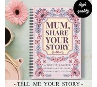 Shein 1 pieza "Mamá, comparte tu historia" Cuaderno de espiral - Un guardián de recuerdos guiado por una madre, para compartir su vida y amor, diseño floral