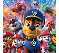 Shein 1 pieza Manta de lana con tema de Paw Patrol para niños - Manta de lana ultrasave. Manta cálida para la cama