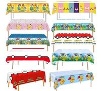 Shein 1 pieza Mantel de Pokémon, decoración de fiesta de cumpleaños, mantel desechable de Pikachu, cubierta de mesa, baby shower, regalo de juguete para niñ