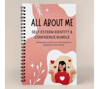 Shein 1 pieza Manual de autoestima y autoconfianza, un cuaderno con hojas de trabajo - Un diario guiado que cubre el valor personal, la identidad, el crecim