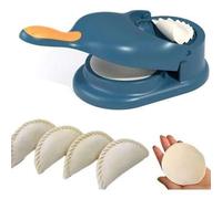 Shein 1 pieza Máquina de hacer masa de empanadillas 2 en 1, máquina de empanadillas creativa, máquina de hacer empanadillas manual, adecuada para la cocina,