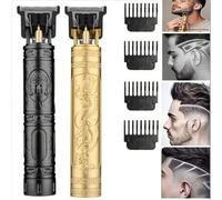 Shein 1 pieza Maquinilla de afeitar eléctrica para hombres - Máquina de cortar el pelo estilo vintage, kit recortador de barba, afeitadora corporal, recorta