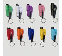 Shein 1 pieza Martillo de coche con múltiples funciones, incluyendo romper ventanas y cortar cinturones de seguridad para escape de emergencia, portátil par