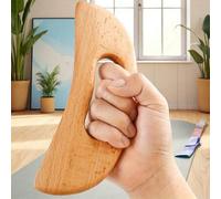 Shein 1 pieza Masajeador de drenaje linfático, herramienta de Gua Sha de madera para el Body, raspador de masaje manual para celulitis y fatiga, juego de Gu
