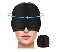 Shein 1 pieza Máscara de ojos con gel de hielo, máscara de alivio de migraña, gorro de terapia refrescante y calmante, diadema de alta calidad