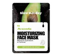 Shein 1 pieza Mascarilla facial de sandía SlowSunday, Serie de fusión de frutas frescas, hidratante, humectante, antienvejecimiento, iluminadora, calmante,