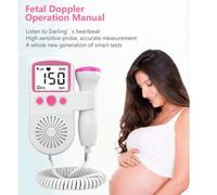 Shein 1 pieza Medidor de latidos fetales para uso doméstico, Doppler ultrasónico portátil para mujeres embarazadas, monitorizador de movimiento y latidos fe