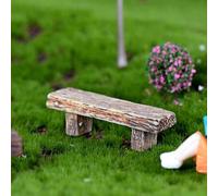 Shein 1 pieza Mini banco/taburete/silla de resina modelo artesanía/decoración de jardín de hadas conjunto accesorio/micro paisaje/decoración DIY prop/regalo