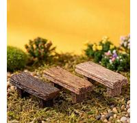 Shein 1 pieza Mini banco/taburete/silla de resina modelo artesanía/decoración de jardín de hadas conjunto accesorio/micro paisaje/decoración DIY prop/regalo