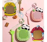 Shein 1 pieza Mini Pizarra Magnética con Bola de Acero para Alivio de Estrés con Llavero, Juguete Sensorial Portátil Anti-Ansiedad para Adultos - Divertido