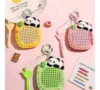 Shein 1 pieza Mini pizarra magnética de dibujo con bola de acero y llavero, juguete portátil antiestrés sensorial para adultos, rompecabezas para aliviar el