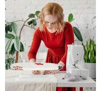 Shein 1 pieza Mini tabla de planchar con patas plegables, adecuada para cuellos y puños, mini tabla de planchar, otras herramientas y accesorios de costura,