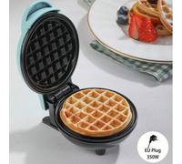 Shein 1 pieza Mini Waflera, Molde de Gofre de 10cm, Revestimiento antiadherente a base de agua, Fácil de limpiar, Calentamiento rápido de 350W, Diseño compa