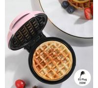 Shein 1 pieza Mini Waflera, Molde de Gofre de 10cm, Superficie de Cocción Antiadherente a Base de Agua-Fácil de Limpiar, Calentamiento Rápido de 350W, Diseñ