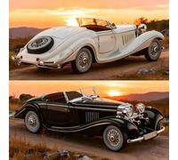 Shein 1 pieza Modelo de coche clásico de aleación vintage a escala 1:36, regalo de colección estática, decoración artística, idea de regalo de cumpleaños/Na