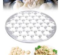Shein 1 pieza Molde de aluminio fácil de usar para hacer empanadillas - Prensa de 37 agujeros para raviolis para hacer masa y pastelería casera, perfecto pa