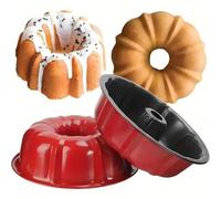 Shein 1 pieza Molde para pastel con forma de calabaza antiadherente, recubrimiento antiadherente, múltiples tamaños, 2 opciones de color, set de herramienta