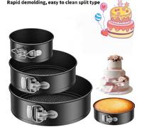 Shein 1 pieza Molde plano de 7 pulgadas - Molde para tarta de queso con fondo extraíble, molde redondo de resorte para hornear pasteles apto para tartas de