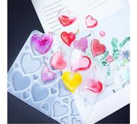 Shein 1 Pieza Moldes De Silicona Para Colgantes Diy, Moldes De Fundición De Resina, Para La Creación De Joyas De Resina Uv, Epoxi, 176x130x7mm