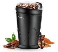Shein 1 pieza Molinillo de café eléctrico, molinillo de café para granos con cuchilla de acero inoxidable, capacidad de 60g, incluye cepillo de limpieza, ta