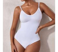 Shein 1 pieza Mono sin costuras para mujer con tanga, moldeador corporal adelgazante con control de abdomen y entrenador de cintura
