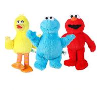 Shein 1 pieza Muñeco de peluche de Elmo, Monstruo de las Galletas o Pájaro Grande de Sesame Street de 20cm, juguete de peluche suave y lindo como regalo de