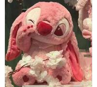 Shein 1 pieza Muñeco de peluche de Stitch de la serie Sakura de Disney, Stitch Angel Rosa, regalo para el Día de San Valentín/Cumpleaños