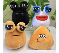 Shein 1 pieza Muñeco de peluche lindo de mi mascota alienígena Pou - Regalo perfecto para niños, llavero de muñeco de peluche - Adorable muñeco de peluche d