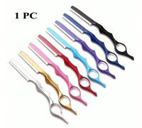 Shein 1 pieza Navaja de afeitar para adelgazar el cabello, cuchillo de corte profesional japonés de acero inoxidable afilado, herramienta de peluquería para