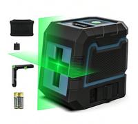 Shein 1 pieza Nivel láser, nivel láser de haz verde cruzado, con modo de ajuste horizontal manual/automático, nivel láser de línea horizontal/vertical conmu