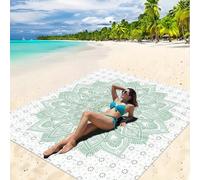 Shein 1 pieza Nueva Esterilla de picnic/Toalla de playa impresa digitalmente, a prueba de agua y arena, con un patrón de moda y fresco, adecuada para acampa