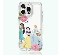 Shein 1 pieza Nueva Funda Protectora de Teléfono con Absorción de Impactos con Patrones de Dibujos Animados Autorizados de Princesas Disney Jazmín, Blancani
