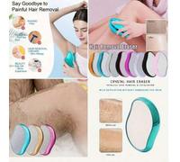 Shein 1 pieza Nueva herramienta de eliminación de vello indolora de cristal, máquina de eliminación de vello física indolora y exfoliante manual para damas