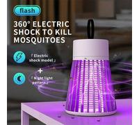 Shein 1 pieza Nueva lámpara portátil silenciosa mata mosquitos física, lámpara repelente de mosquitos recargable por USB con luz nocturna para el dormitorio