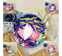 Shein 1 pieza Nuevo accesorio de anime 2025 con insignia con luz intermitente de Inosuke Hashibira, Zenitsu Agatsuma, Nezuko Kamado - Regalo de cumpleaños -