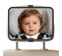 Shein 1 pieza Nuevo espejo de coche para bebé a prueba de roturas de acrílico con ángulo amplio y convexo, espejo trasero para bebés mirando hacia atrás con