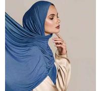 Shein 1 pieza Nuevo estilo de hiyab para mujer de gran tamaño, hiyab de jersey suave, turbante casual de un solo color, pañuelo de mujer, accesorios de abay