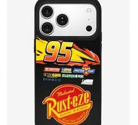 Shein 1 pieza Nuevo estuche de teléfono de dibujos animados de Disney Pixar Cars Lightning McQueen 2 en 1 creativo de acrílico con efecto espejo y protecció