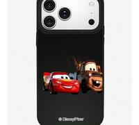 Shein 1 pieza Nuevo estuche de teléfono de dibujos animados de Disney Pixar Cars Lightning McQueen 2 en 1 creativo de acrílico con efecto espejo y protecció