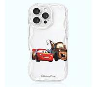 Shein 1 pieza Nuevo estuche reforzado con airbag anti-caída, funda de teléfono con diseño de dibujos animados de Disney Pixar Cars McQueen con licencia ofic