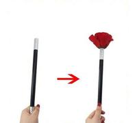 Shein 1 pieza Nuevo truco de magia 2025 Juventud creativa, ¡la varita mágica/bufanda se convierte instantáneamente en una rosa! Accesorios para actuaciones