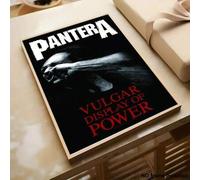 Shein 1 pieza Obras de arte de pared, pósteres, pop, bandera unisex de Pantera "Vulgar Display Of Power", arte en lienzo, poliéster resistente, sin marco, m